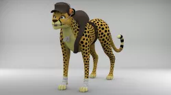 TF2 Scout Cheetah Low-poly  3D model