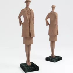 The lady in the coat 3D model