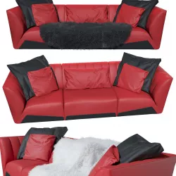 The three-seater sofa Sepang - Tonino Lamborghini  3D model