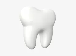 Tooth cartoon 3D model