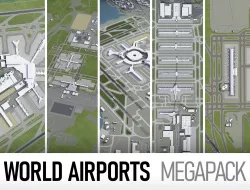 Top World Airports 3D Model Collection