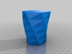 twisted hexagon vase