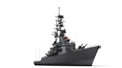 USS Leahy DLG-16 Low-poly  3D model