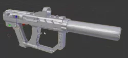 UZI gun 3D model