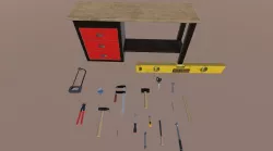 Various tools pack Low-poly  3D model