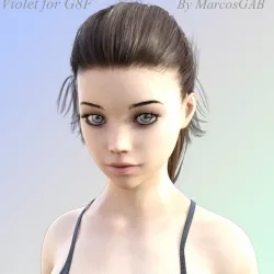 Violet For Genesis 8 Female 3D model