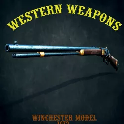 Winchester model 1873 Low-poly  3D model
