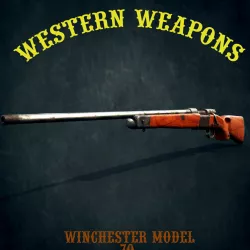 Winchester model 70 Low-poly  3D model