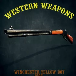 Winchester yellow boy 1866 Low-poly  3D model