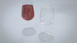 Wine glass Low-poly  3D model