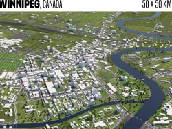 Winnipeg Canada 3D model
