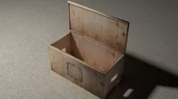 Wooden Box 3D model