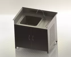 work table with sink 3D model