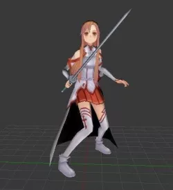 Yuuki Asuna 3D model