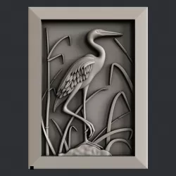 3d STL models for CNC stork 3D model