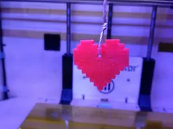 8 Bit Heart Charm