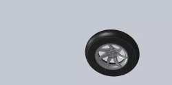 Alloy wheel tyre