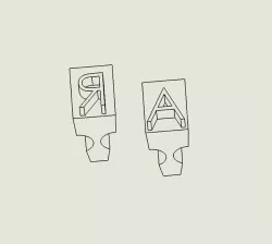Alphabetical brass types for Markem imprinters