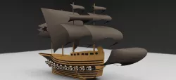 ancient sailship miniature