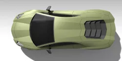 basic shape of Lamborghini Aventador