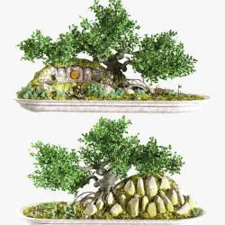 Bonsai style Hobbit 3D model