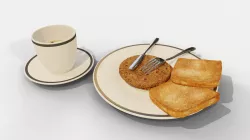 Breakfast Plate 3D model