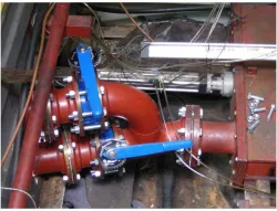 Burst piping - dual valve with burst discs