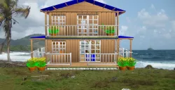 CABAÑAS MADERA MACIZA EXOTICA 2 PISOS