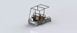 Chassis of 4 seater car