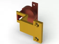 Concealed Hinge, 270° open, Exposed Axle 3mm gap