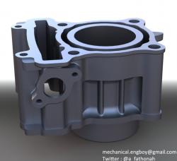 cylinder block of yamaha vixion 150cc indonesian model 3d models | Page