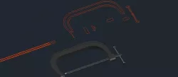 D clamp 3d