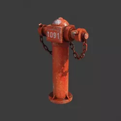 Fire Hydrant Fireplug Firepump 3D model 3D model