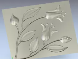 flower with leafs 