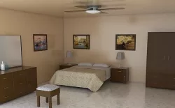 Furnished Room Low-poly  3D model