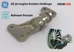 GE jet engine bracket