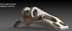 GE jet engine bracket