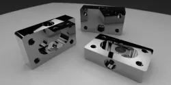 Gear pump body