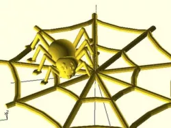 Halloween Spider and Web