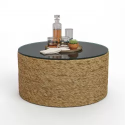 Harbor Coffee Table with Somerset Glasses 3D model