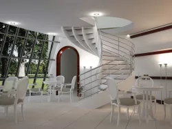 Interior of restaurant