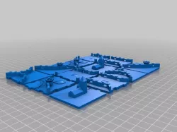 Interlocking 3D Carcassonne Tiles Plated, Dualstrusion