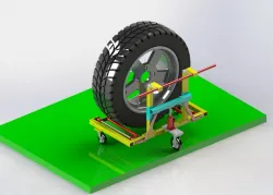 Jack remove and install big tire