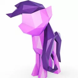 Little Pony Low Poly Low-poly  3D model