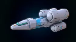 Low poly sci fi rocket ship Low-poly  3D model