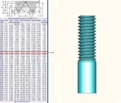 M6 thread - real size