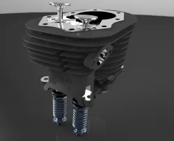  M72 Motorcycle Project Cylinder Assembly RH part # 72013-1
