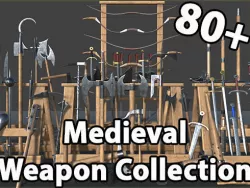 Medieval Weapons Collection Vol1 Low-poly  3D model