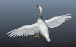 Modal Goose Low-poly  3D model