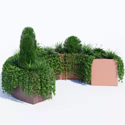 Modular Planters part 1 3D model
